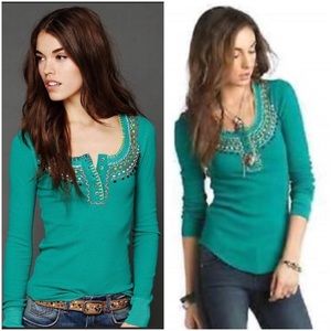 Free People Blanket Stitch Thermal ⚡️SALE⚡️